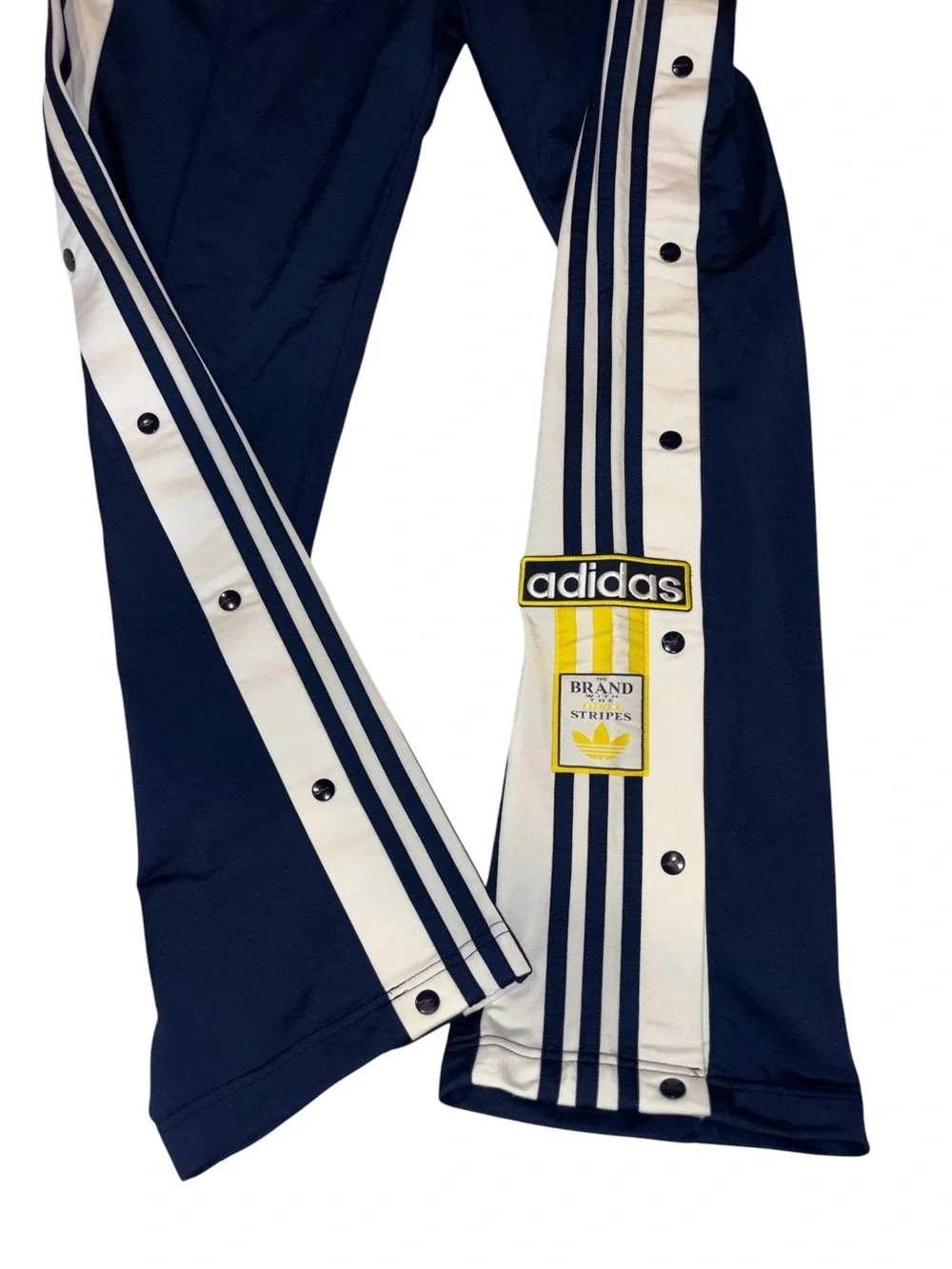 Adidas Originals Adibreak Track Pants Navy & White Stripe Sz M - Picture 4 of 11